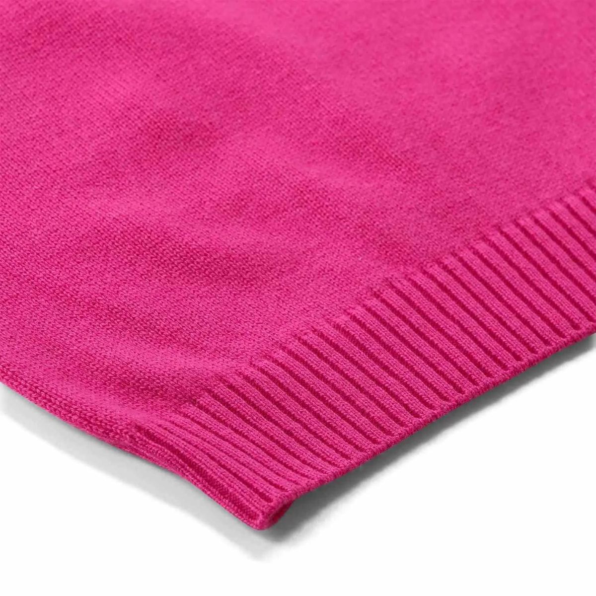 Pinkes Kurzarm-Polohemd aus Wolle und Kaschmir