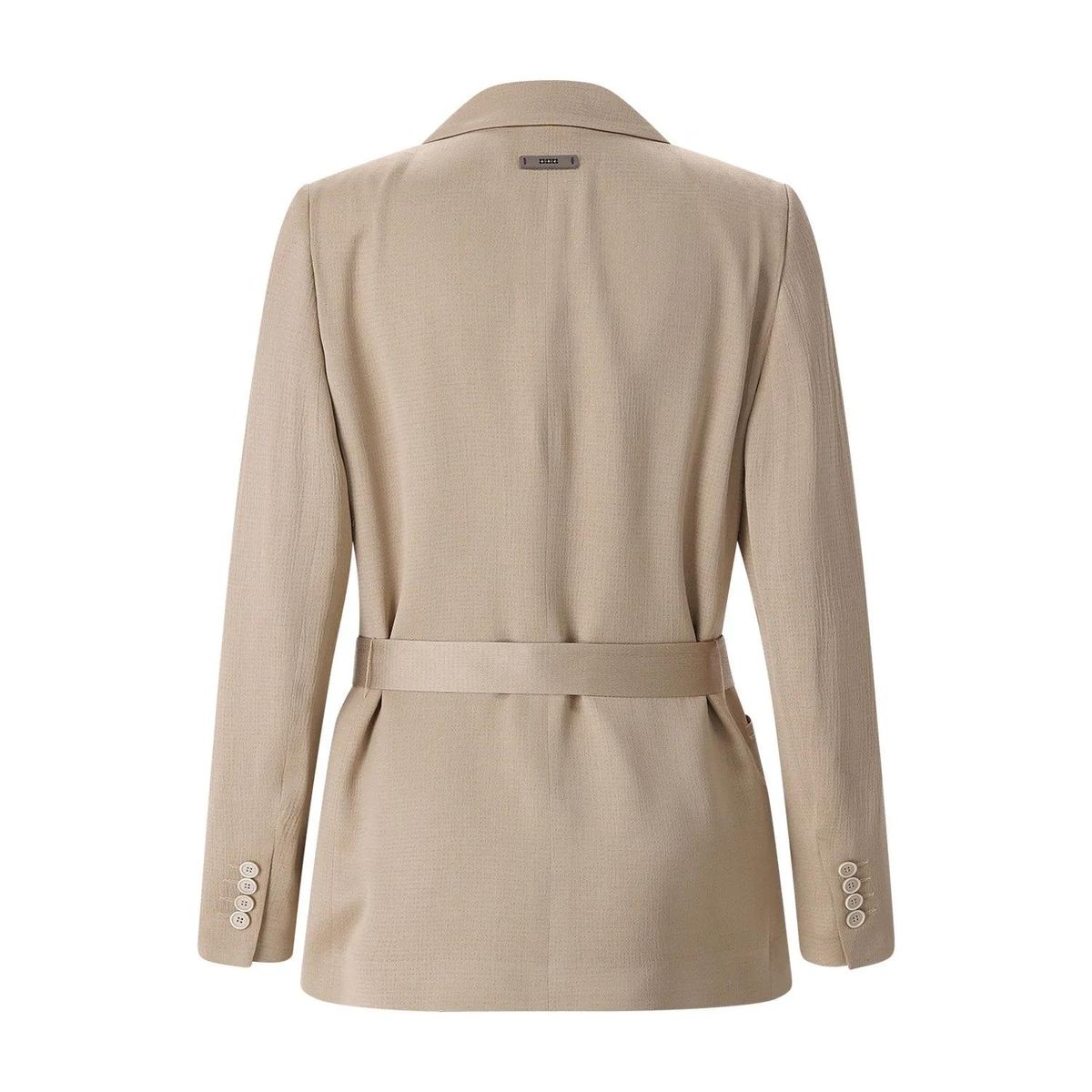 Taillierter Ein-Knopf-Blazer in Beige