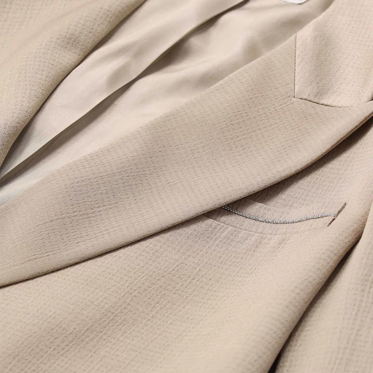 Taillierter Ein-Knopf-Blazer in Beige