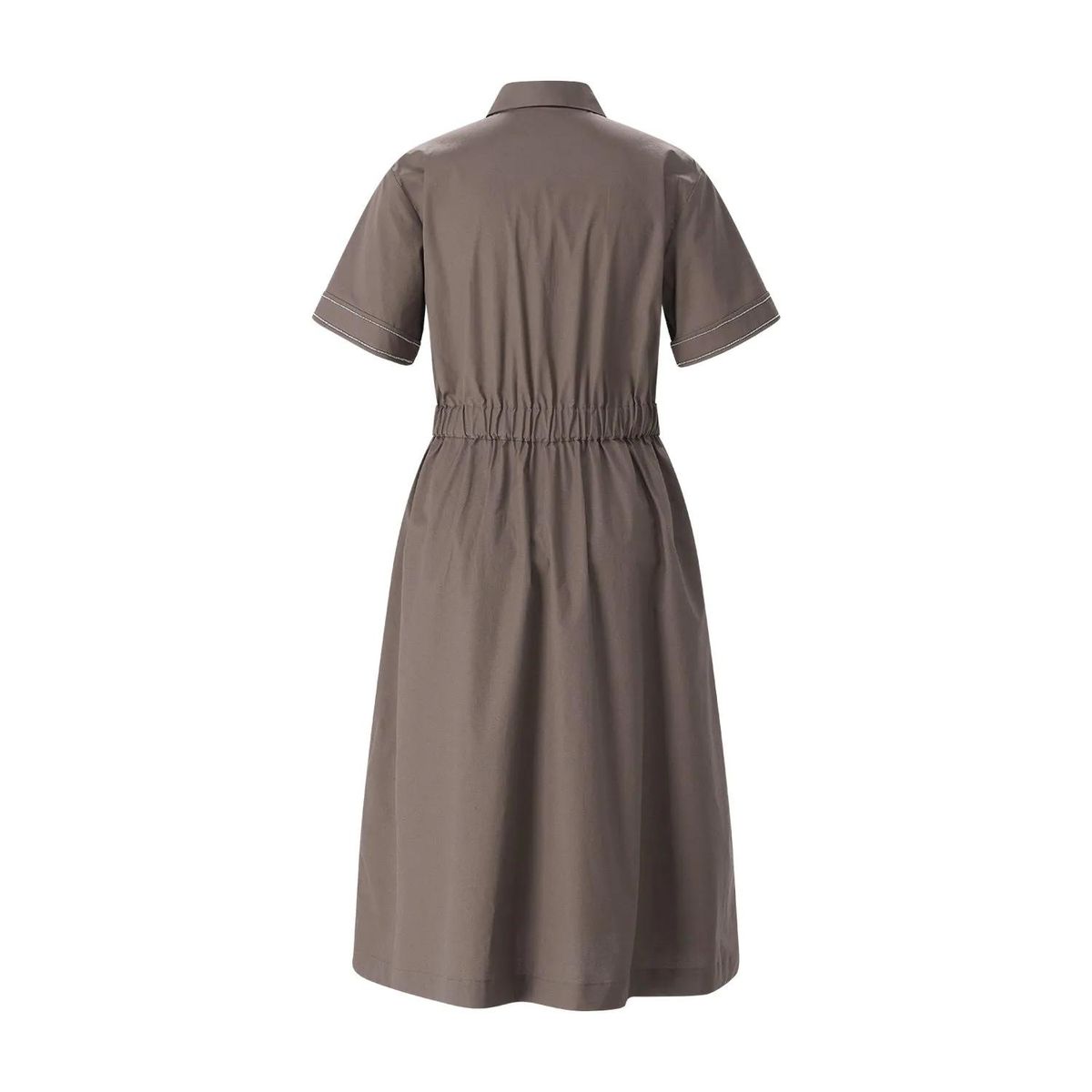 Tailliertes Midi-Hemdkleid mit Gürtel