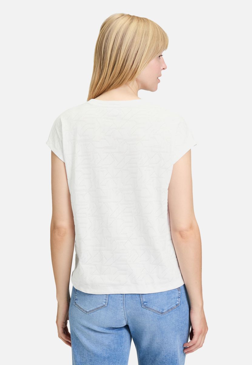 Strukturshirt mit Tunnelzug, lockere Passform