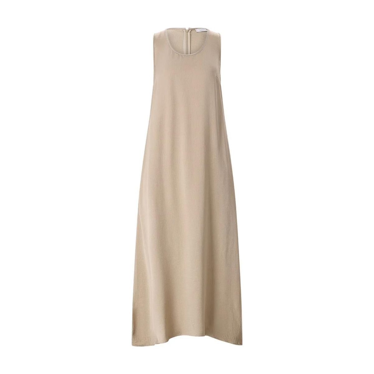 Elegantes ärmelloses Midikleid mit Details