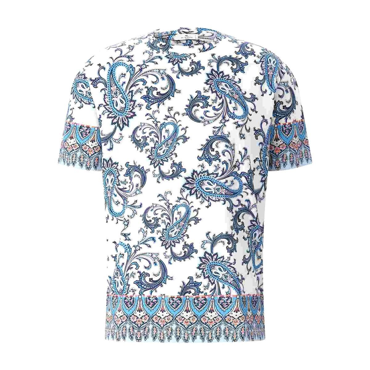 T-Shirt mit Paisley-Muster und Rundhalsausschnitt