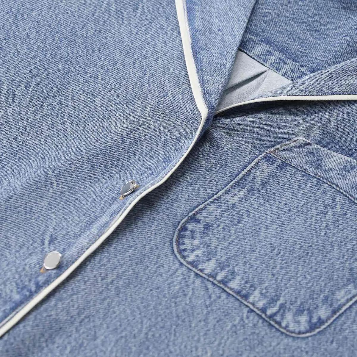 Hemd im Denim-Pyjama-Stil