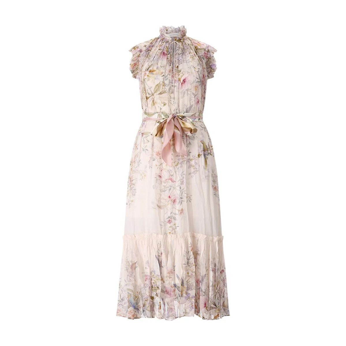 Romantisches Midikleid mit Blumenmuster