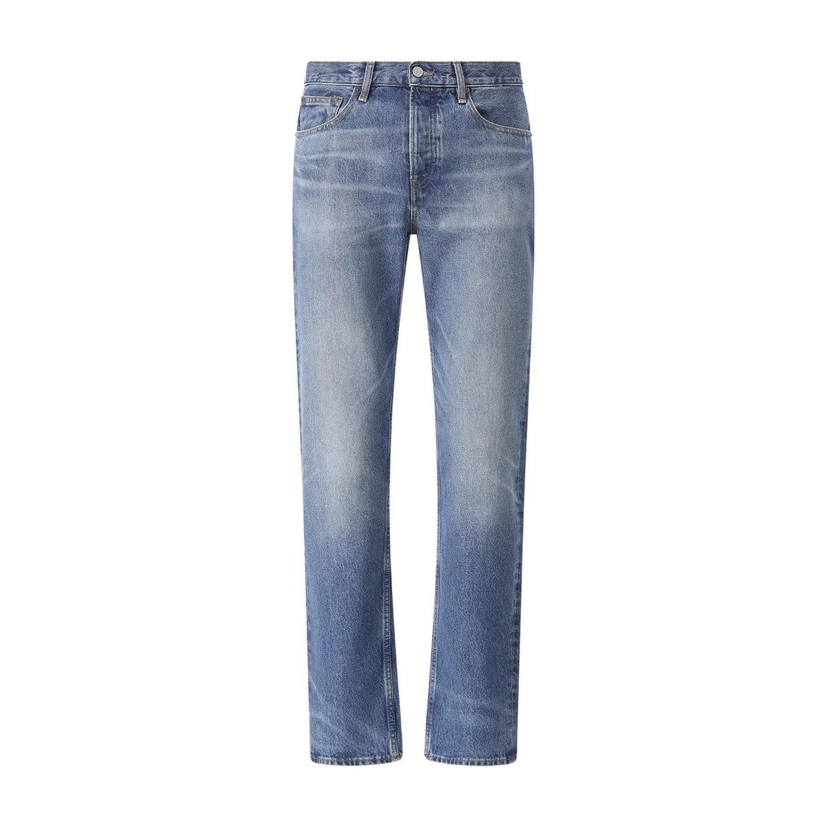 Klassische Straight Leg Jeans mit mittelhohem Bund