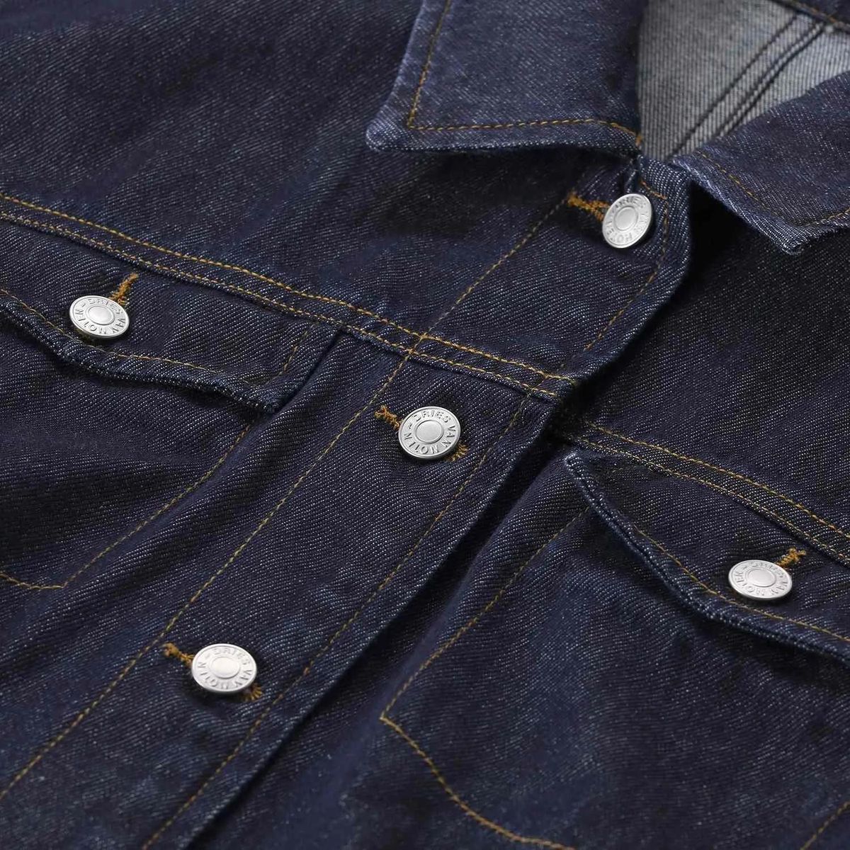 Kurze Jeansjacke mit Ballonärmeln