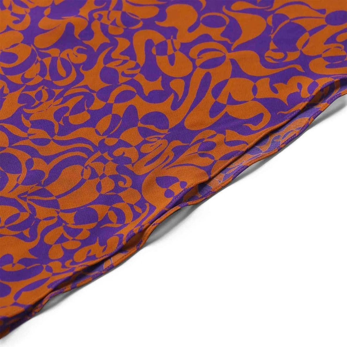 Gemustertes Neckholder-Top mit Wasserfallausschnitt