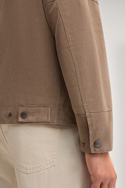 Blousonjacke aus Veloursleder