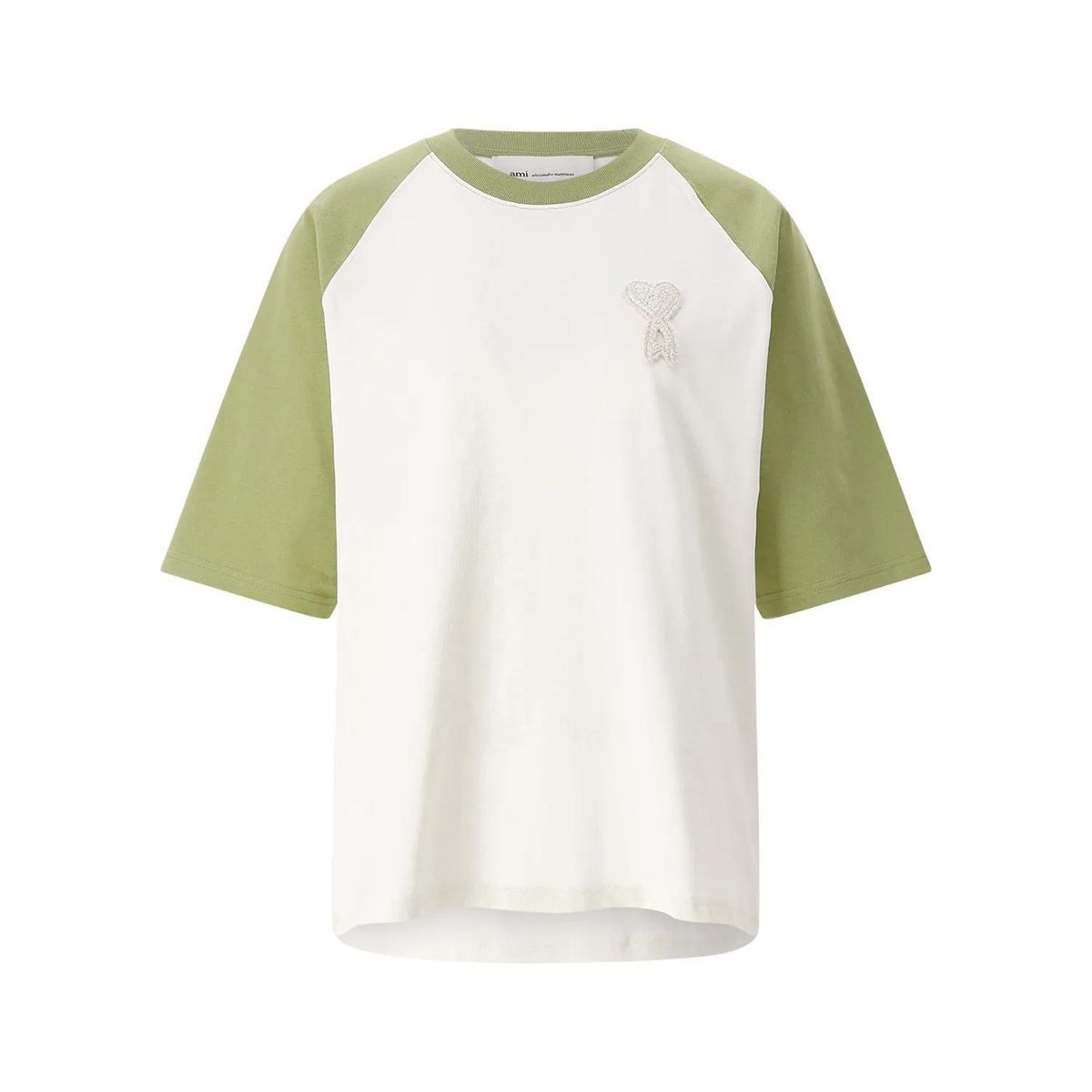 Raglan-T-Shirt mit Logo-Aufnäher