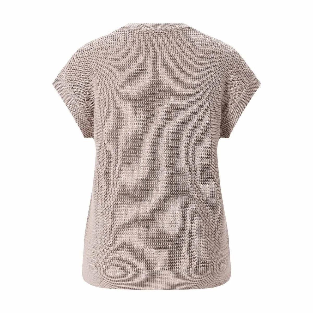 Locker geschnittenes Strickshirt mit Tasche