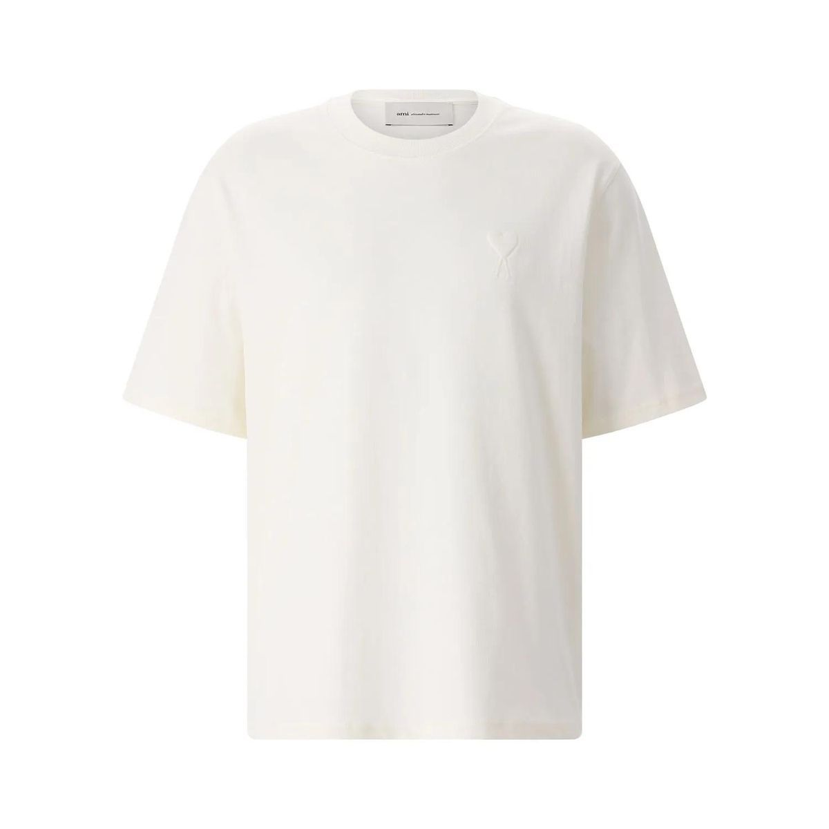 Baumwoll T-Shirt mit Rundhalsausschnitt und Logo