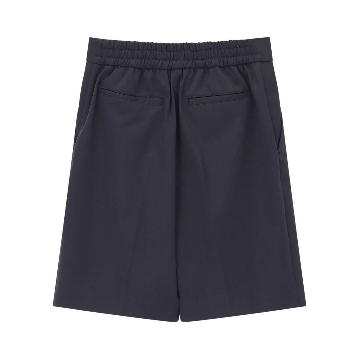 Schneiderei-Shorts mit Falten und Gummibund