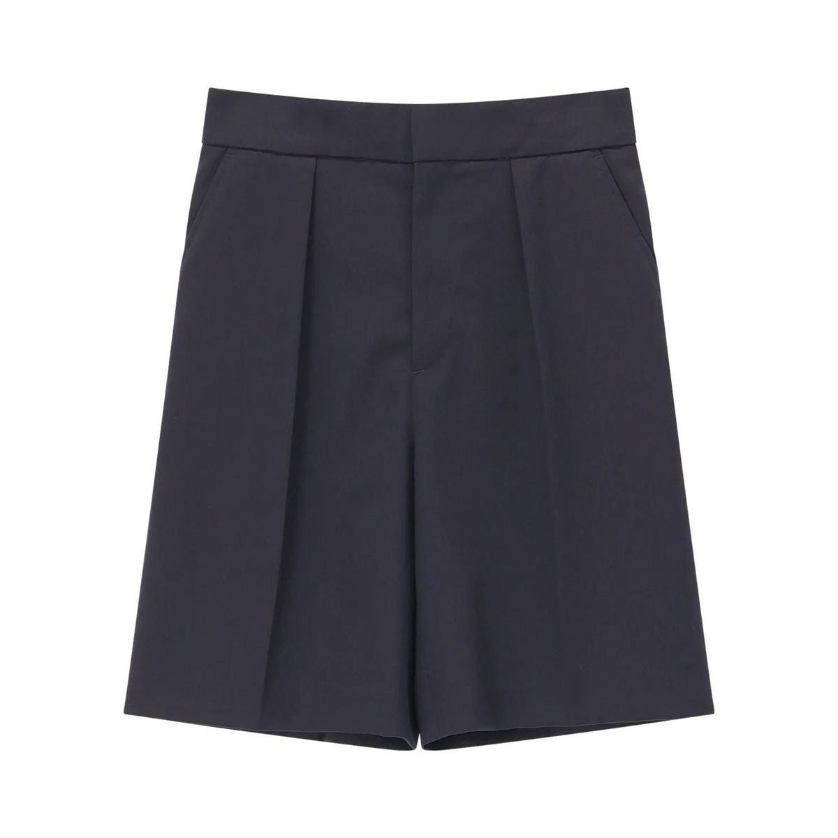 Schneiderei-Shorts mit Falten und Gummibund