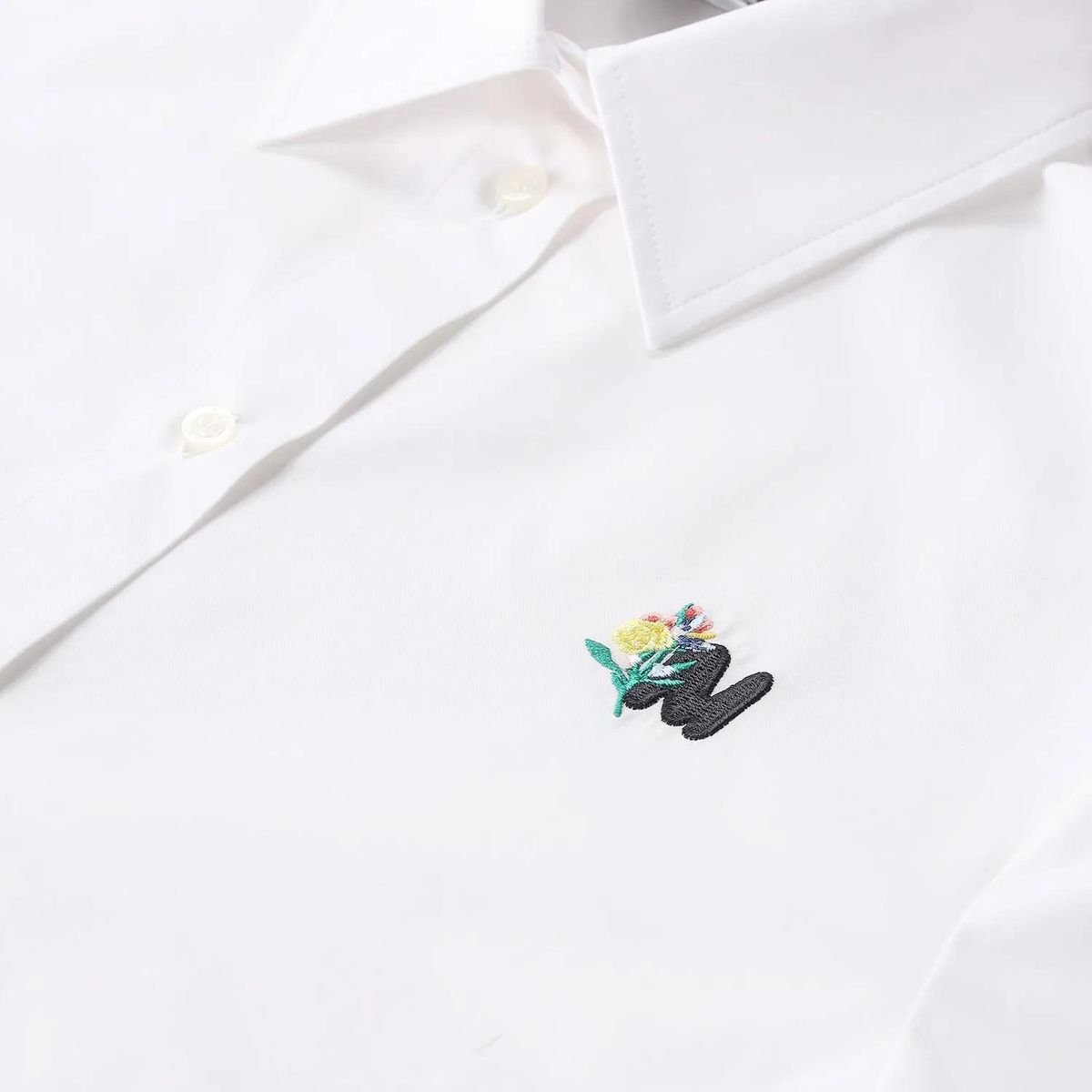 Klassisches Cropped Hemd aus Baumwoll-Popeline