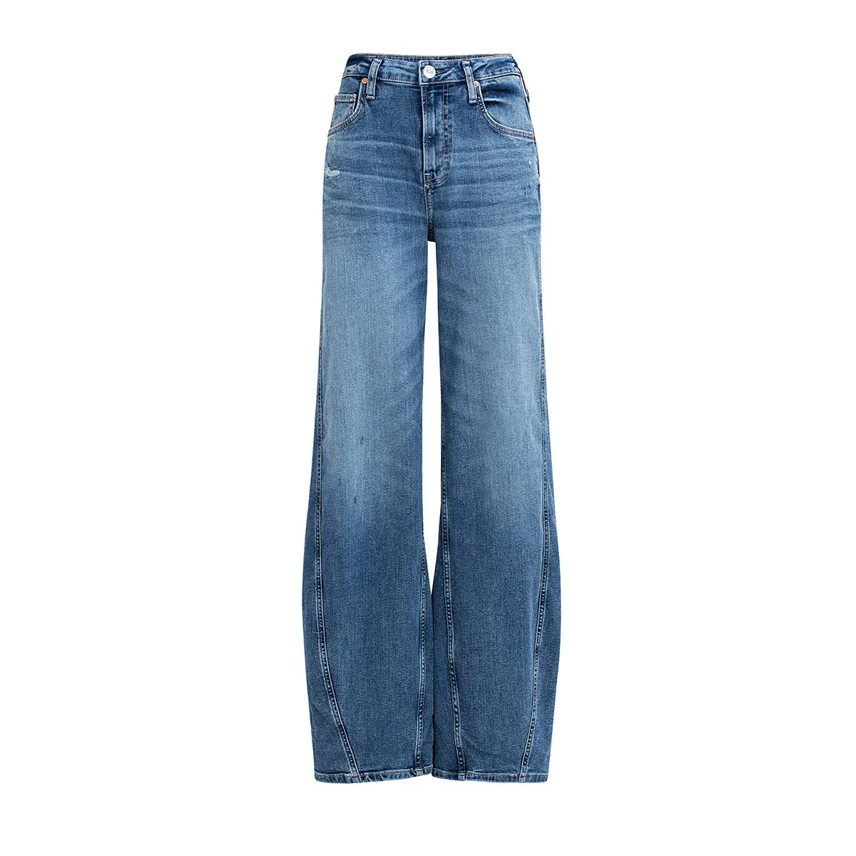 Weit geschnittene High-Rise Jeans