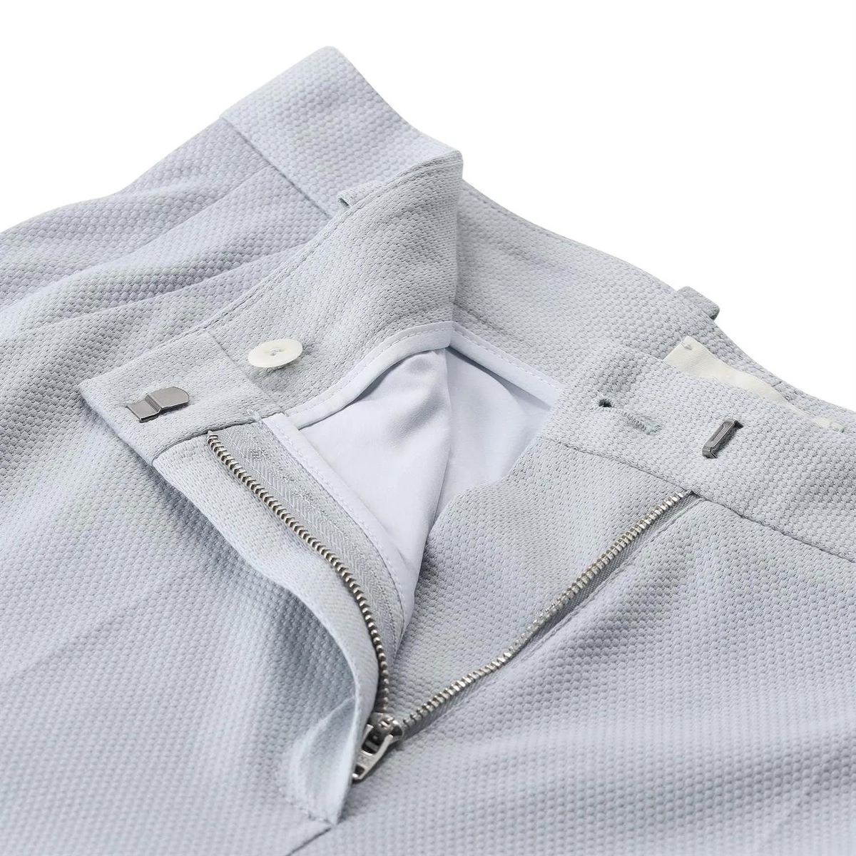 Klassische gerade geschnittene strukturierte Hose