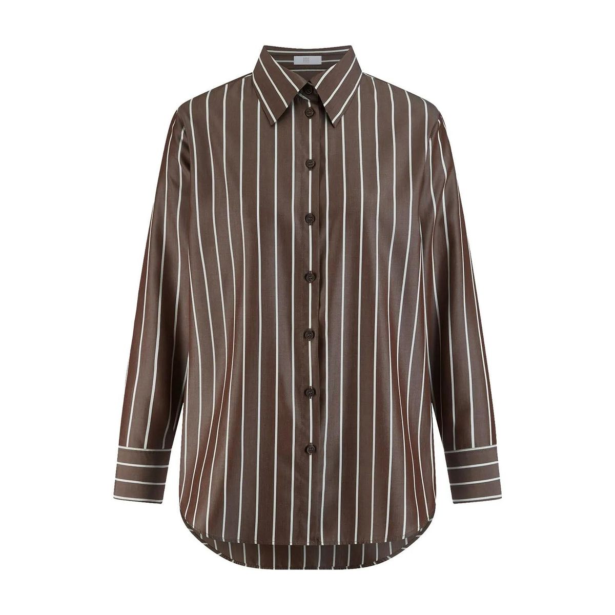 Gestreifte Langarm Bluse mit Knopfleiste