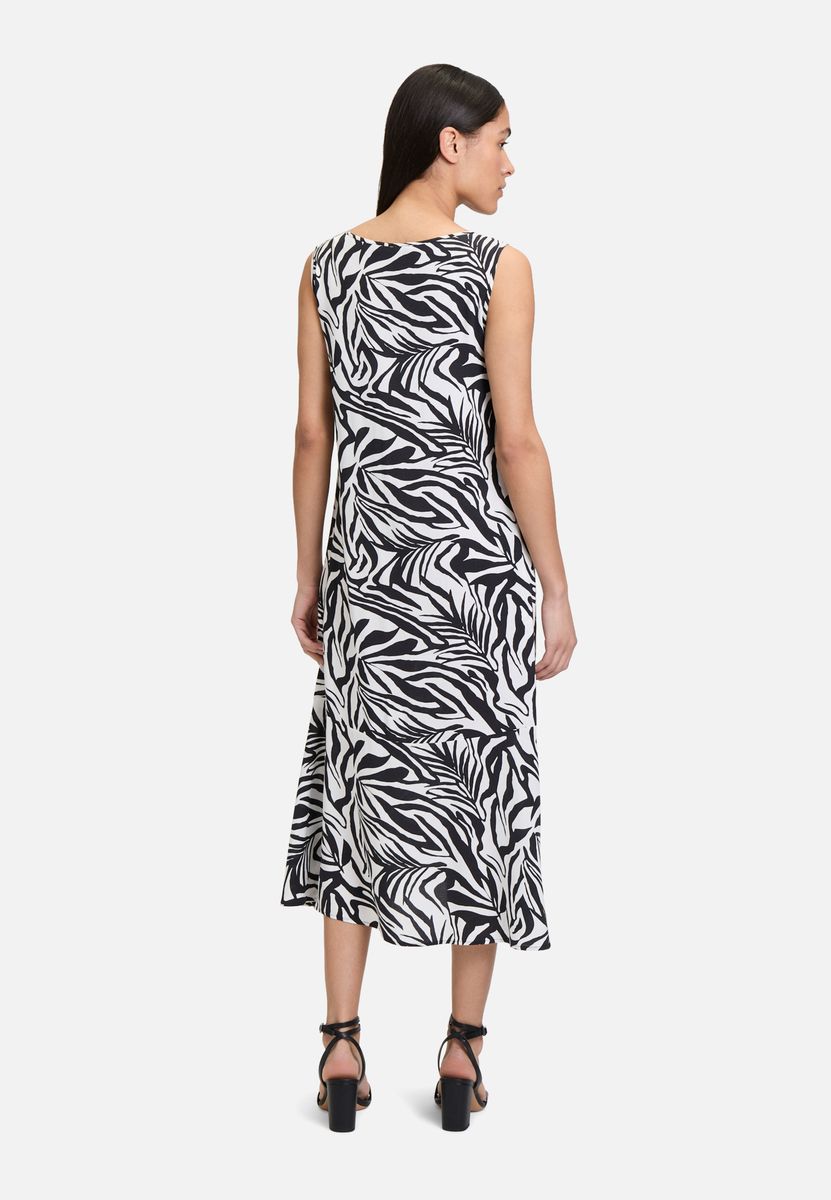 Ärmelloses Midikleid mit Animal-Print