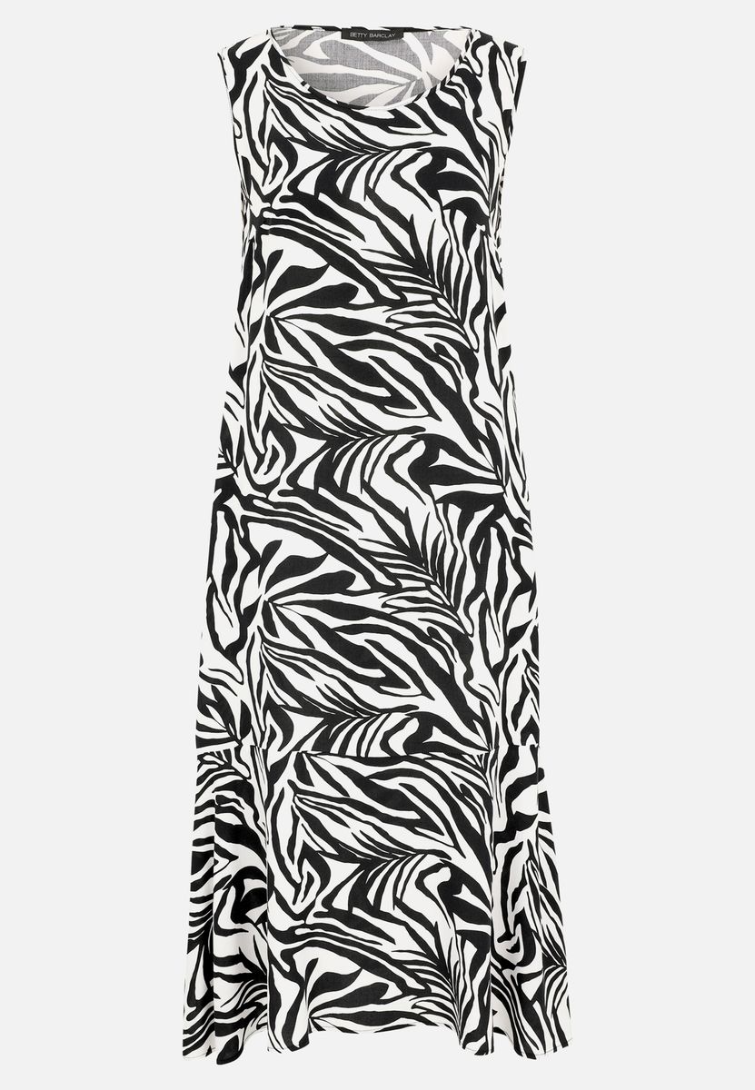 Ärmelloses Midikleid mit Animal-Print