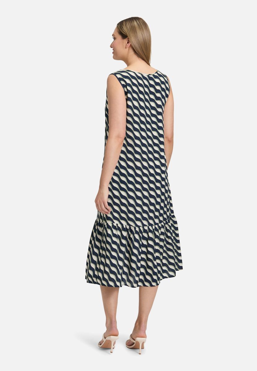 Ärmelloses Midikleid mit Animal-Print