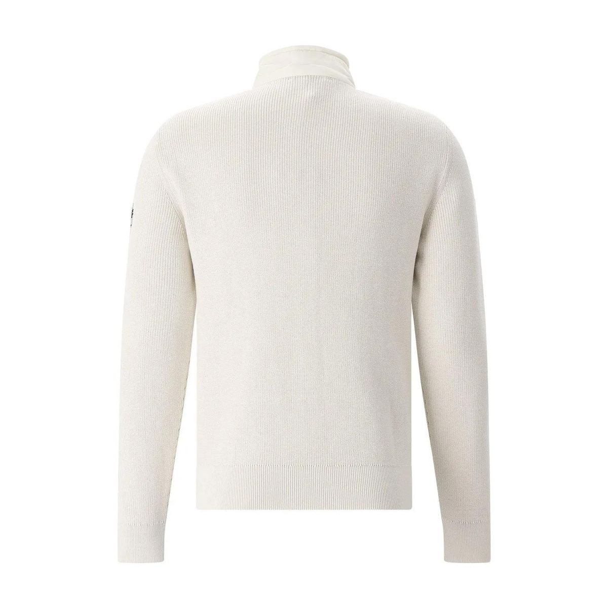 Wattierte Jacke mit Strickärmeln und Reißverschluss