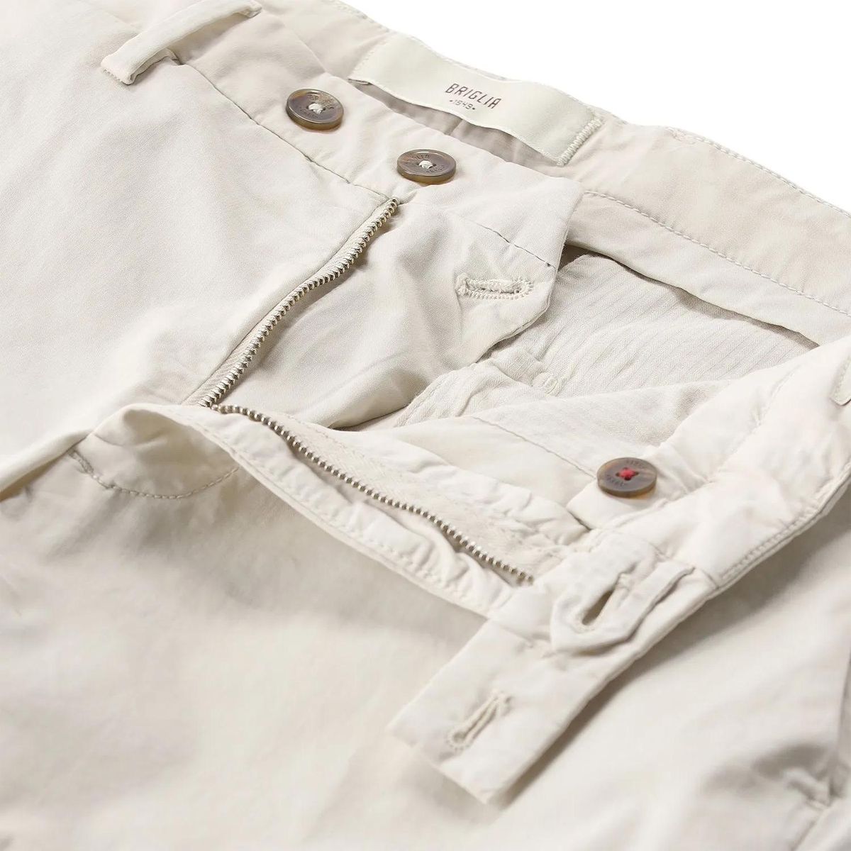 Schmale Chinohose aus Baumwollmischung