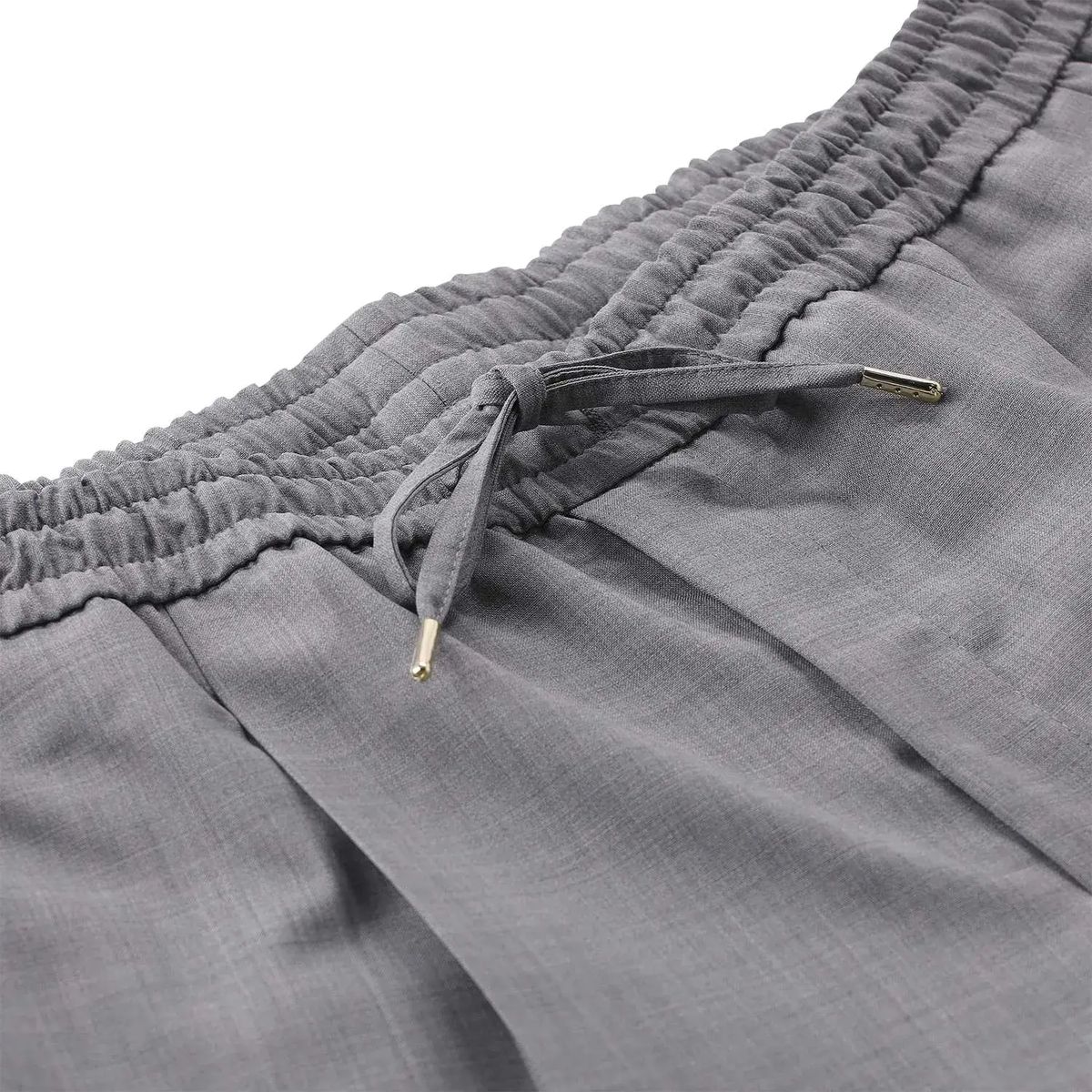 Elegante Wollmischung Hose mit Kordelzug