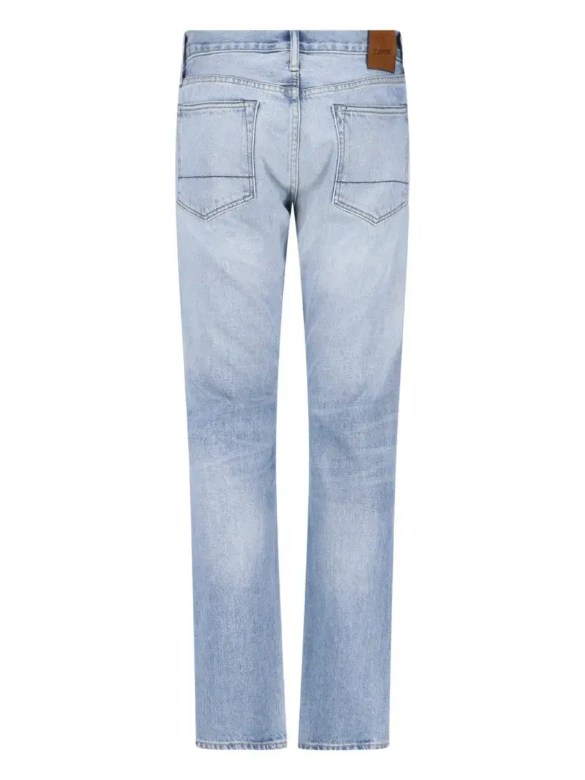 Klassische Straight-Fit Jeans mit heller Waschung