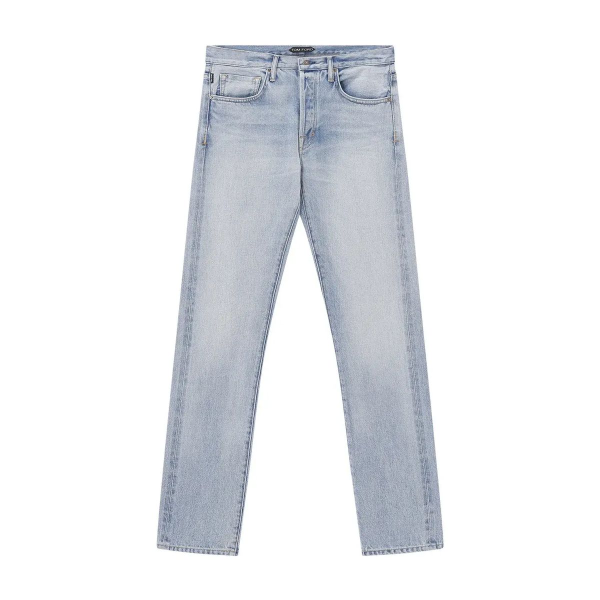 Klassische Straight-Fit Jeans mit heller Waschung