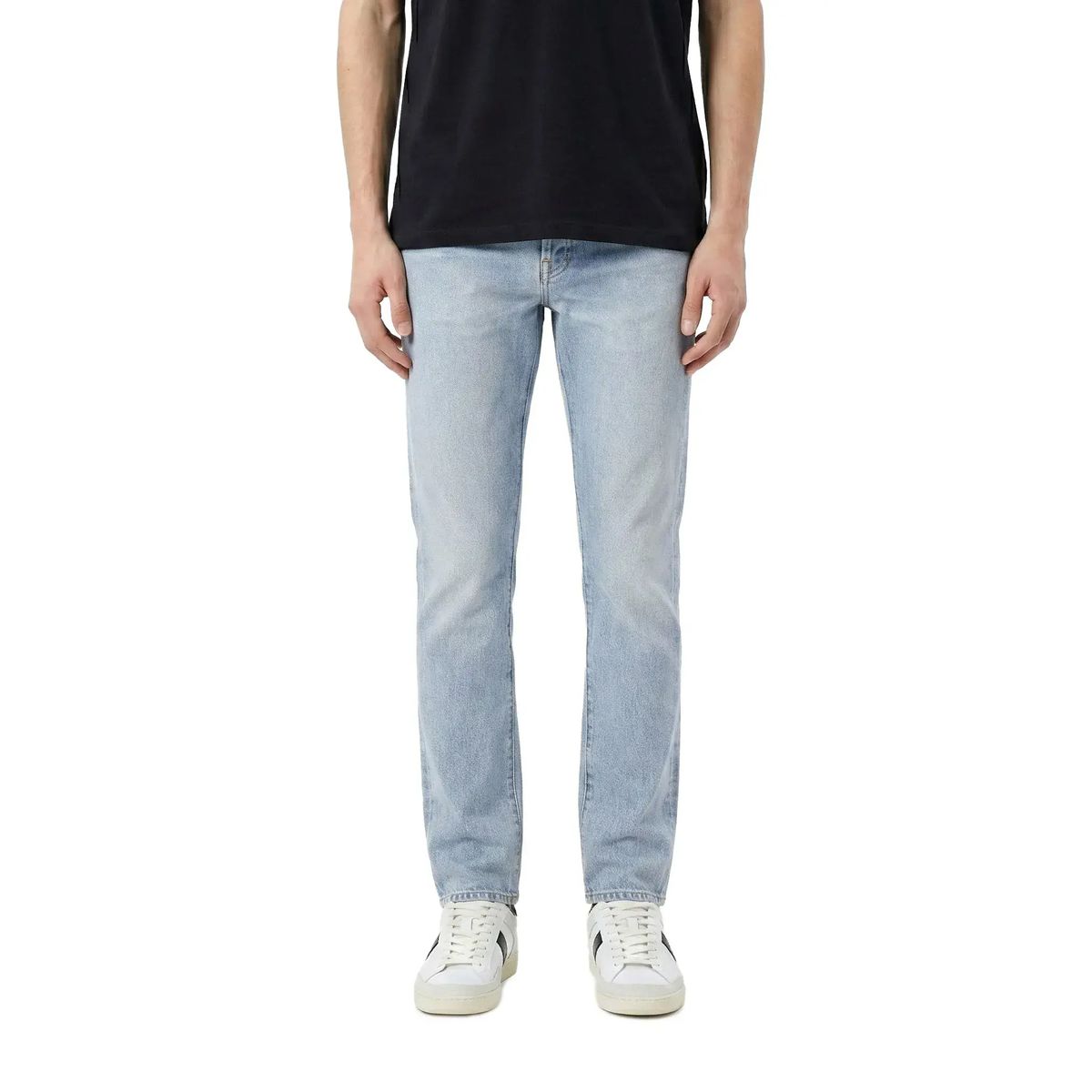 Klassische Straight-Fit Jeans mit heller Waschung