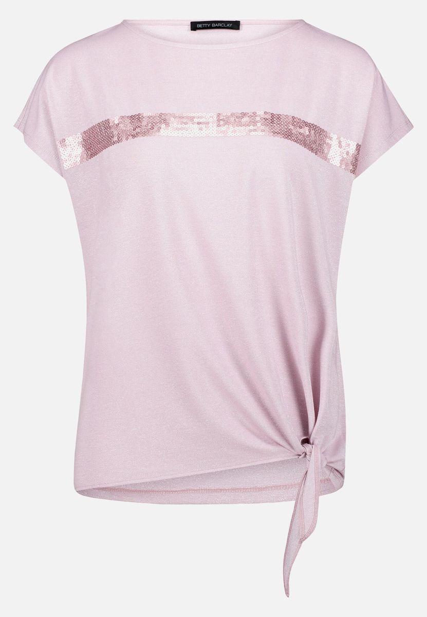 Halbarm-Shirt mit Schleifenknoten