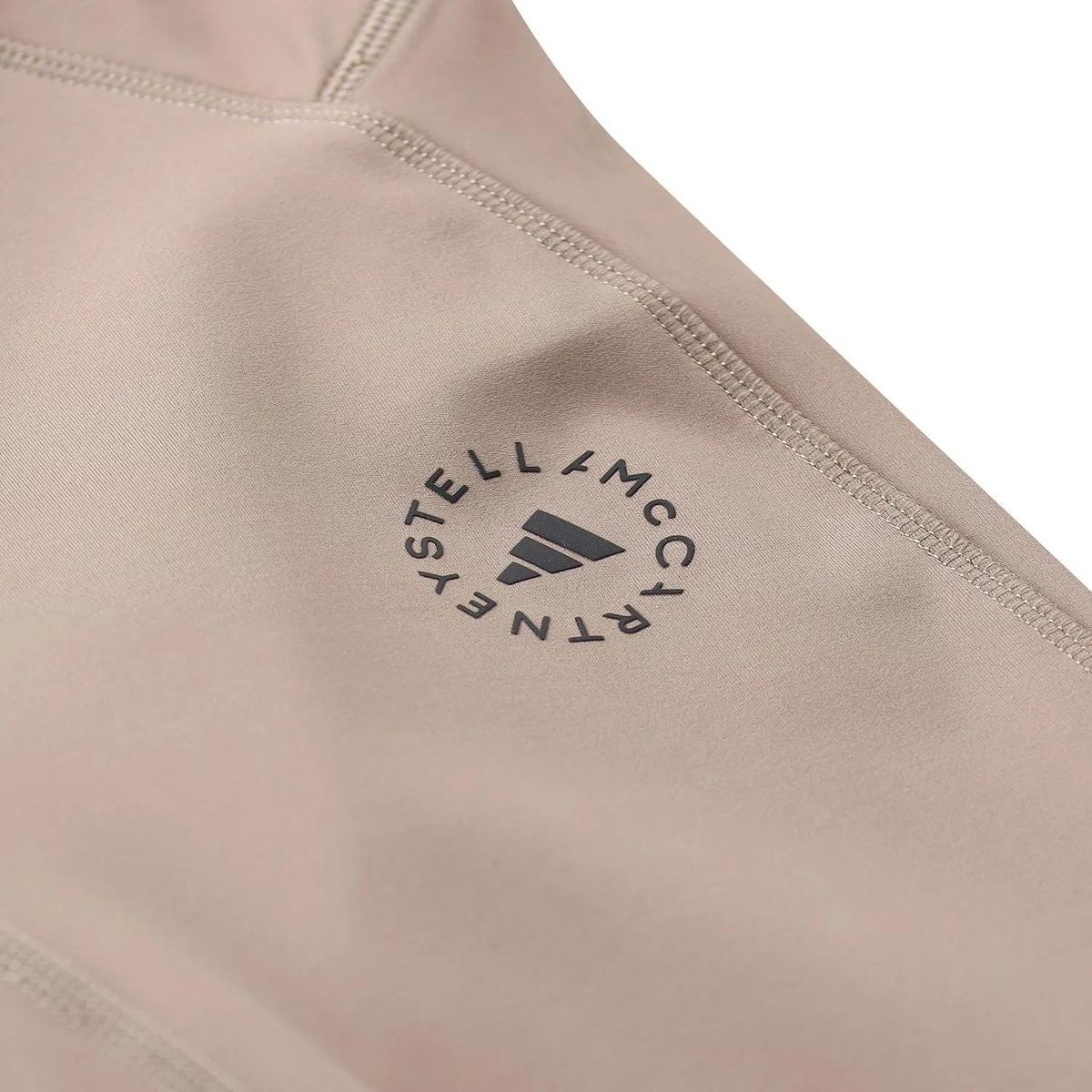 Sportleggings mit hohem Bund und Logo