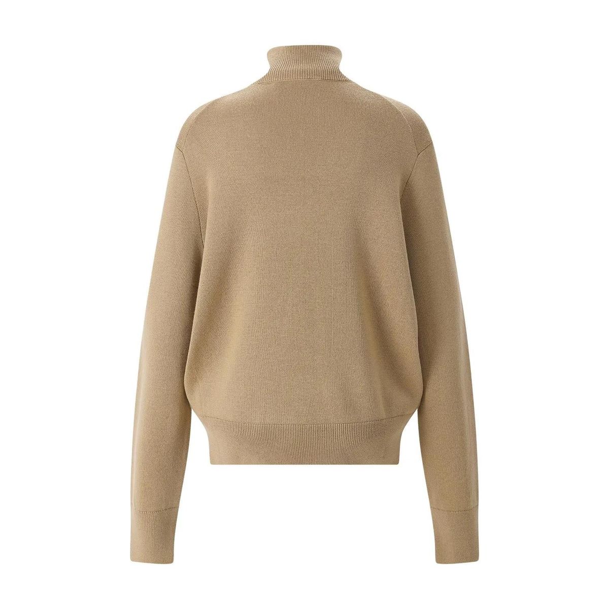 Eleganter Rollkragen-Strickpullover mit Logo