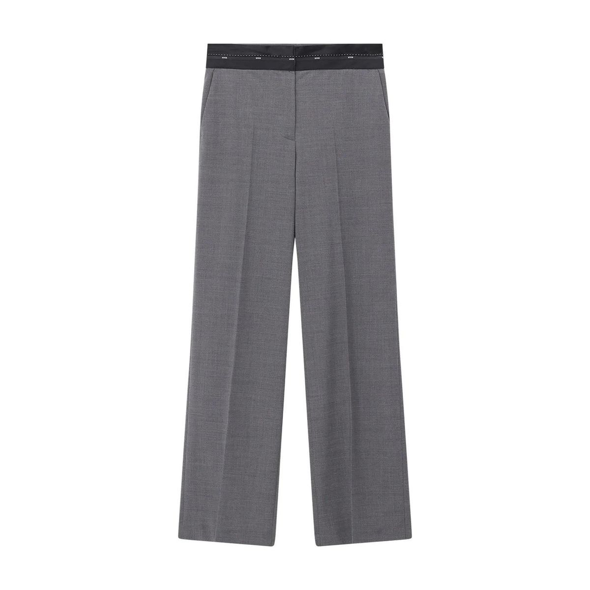 Maßgeschneiderte, weite Wollmischungshose