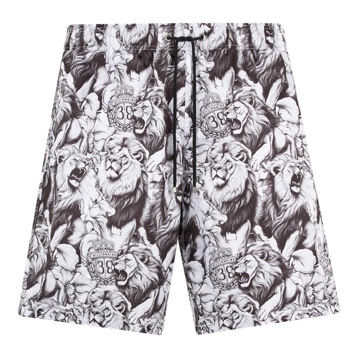 Badehose mit Kordelzug und Print