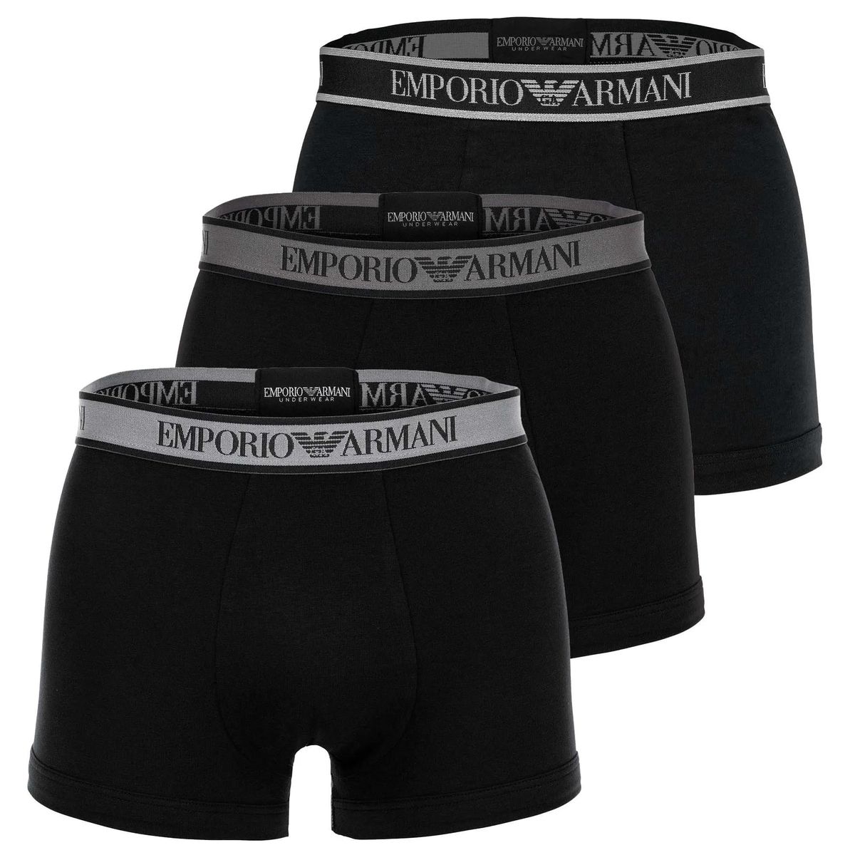 Schwarze Baumwoll-Boxershorts für Herren
