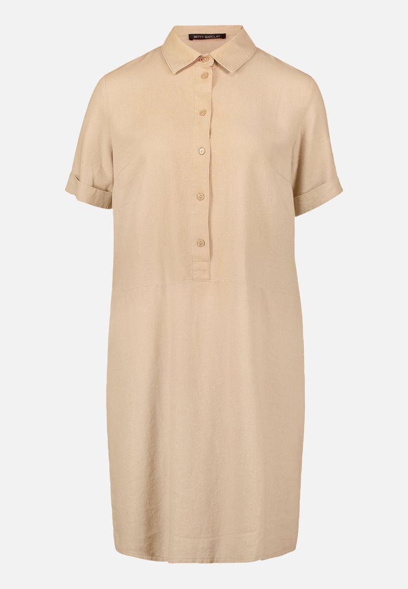 Leinenkleid mit Knopfleiste