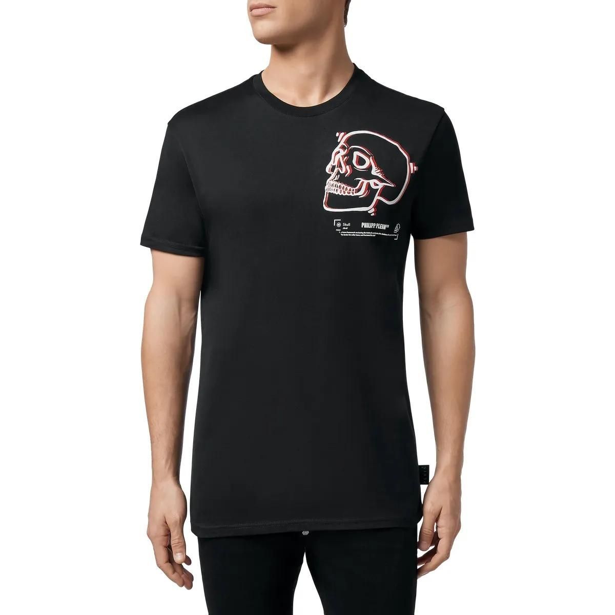 Lässiges Totenkopf Grafik T-Shirt mit Rundhalsausschnitt