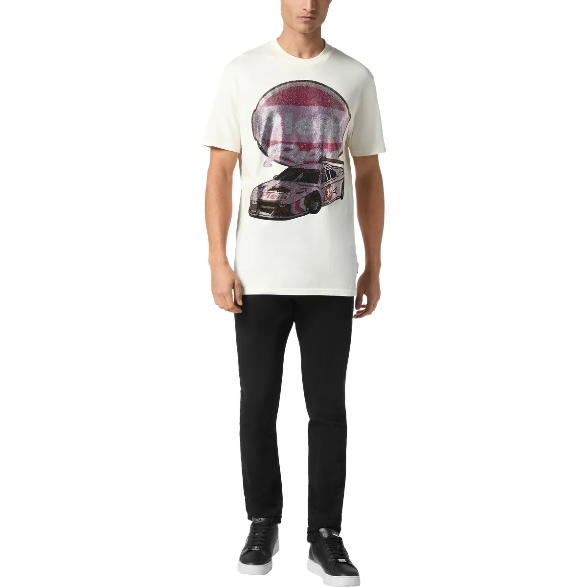 T-Shirt mit Grafik Racing Car aus Baumwolle