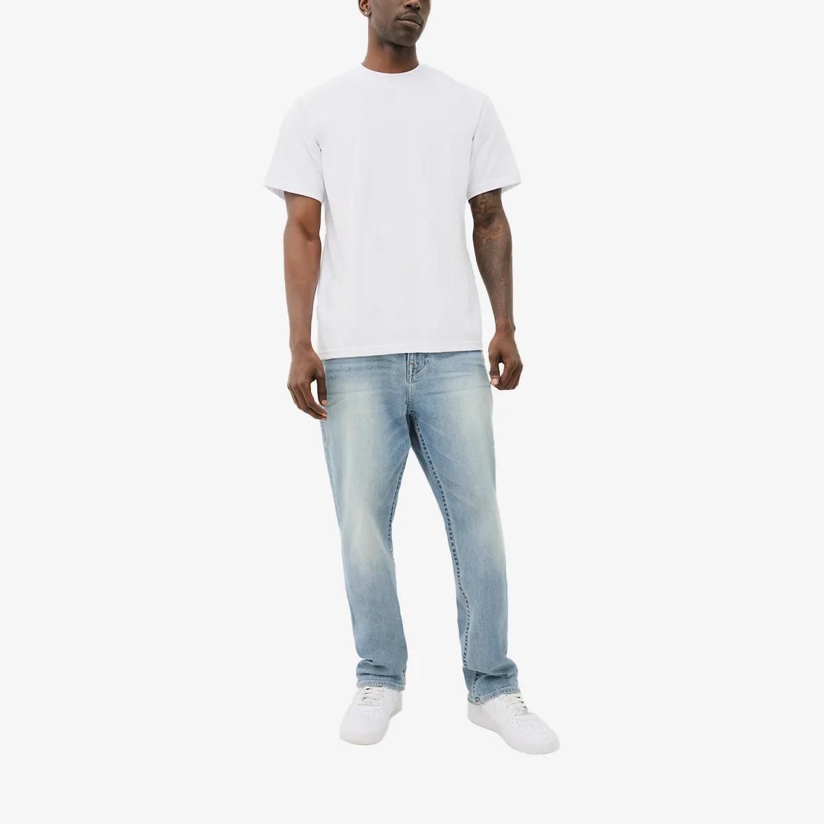 Baggy Jeans aus hellem Denim