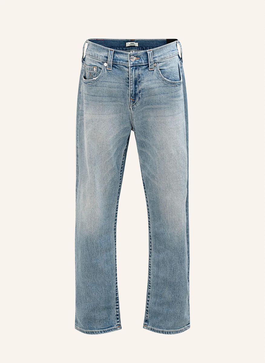 Baggy Jeans aus hellem Denim