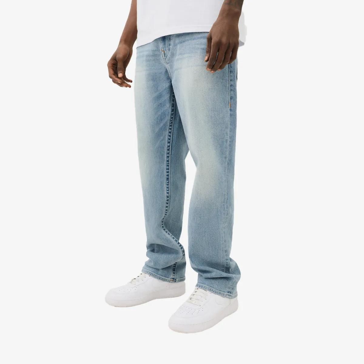 Baggy Jeans aus hellem Denim