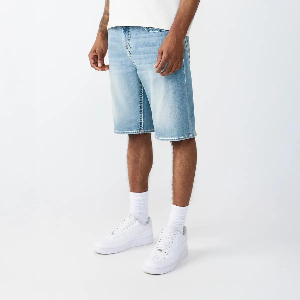 Baggy Denim Shorts mit heller Waschung