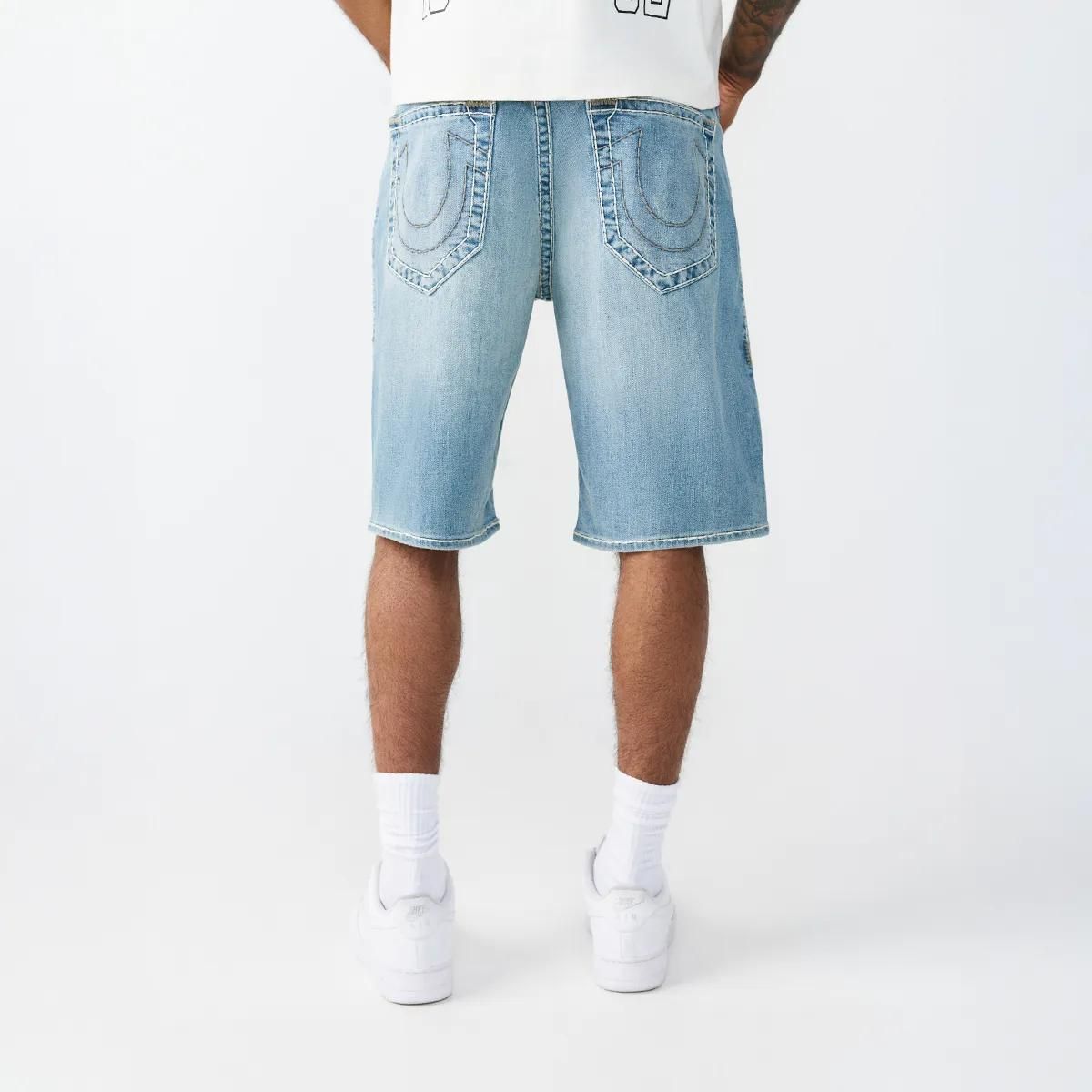 Baggy Denim Shorts mit heller Waschung