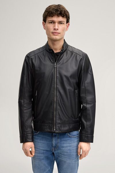 Moderne Bikerjacke aus Lammnappaleder