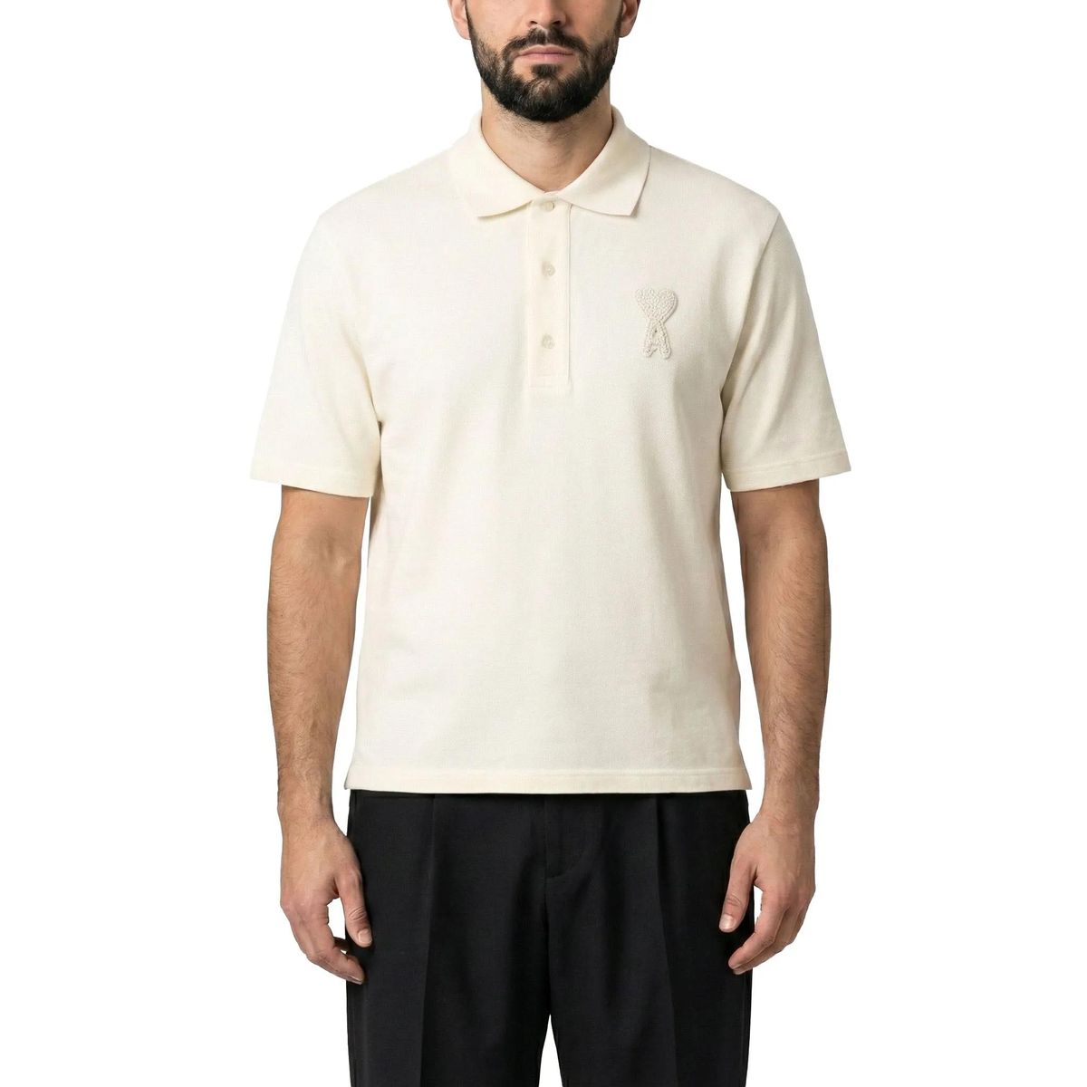 Minimalistisches Poloshirt mit gesticktem Logo