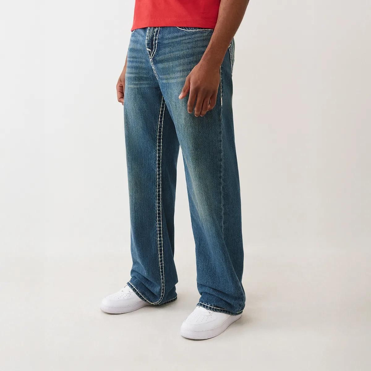 Baggy Jeans mit Super T-Stitching