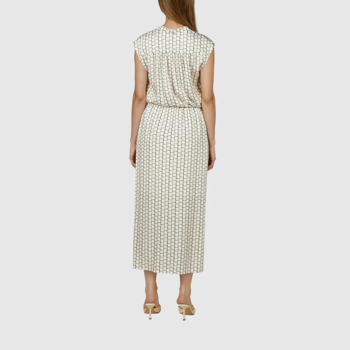 Gemusterter Viskose-Satin-Wickel-Midi-Rock