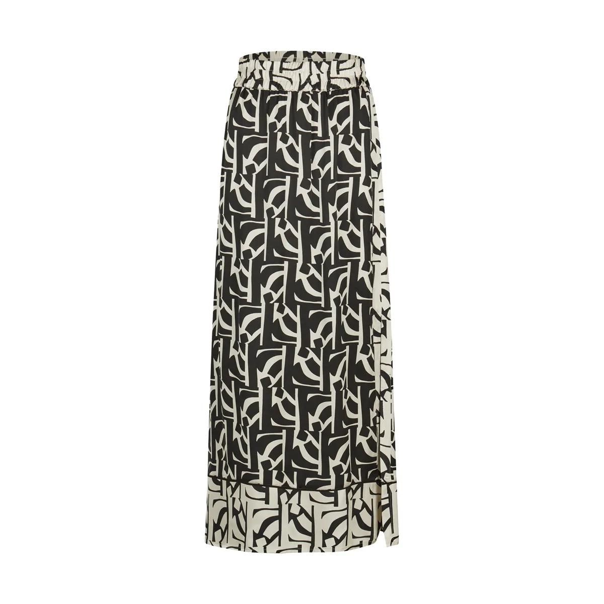 Midi-Rock mit abstraktem Muster